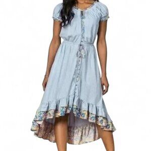 Matilda Jane Striped Midi Dress Women's Come Away With Me Cottage Coquette XS